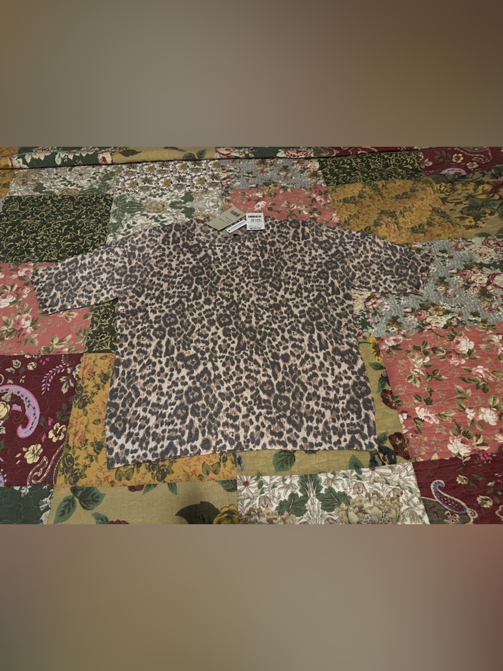 Soft, light weight leopard sweater